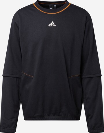 ADIDAS SPORTSWEAR Sport sweatshirt 'TRVL' i svart: framsida