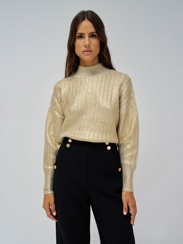 Pull-over Salsa Jeans en or : devant