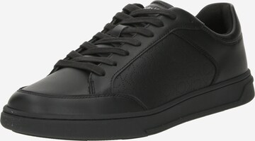 Sneaker low de la Calvin Klein pe negru: față