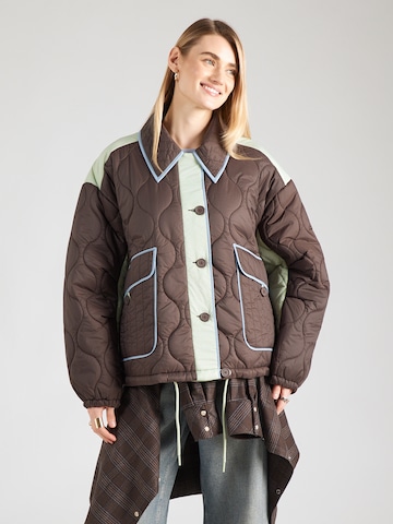 TOPSHOP Between-season jacket in Blue: front