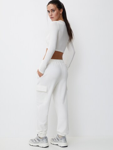 Pull&Bear Sweat suit in White