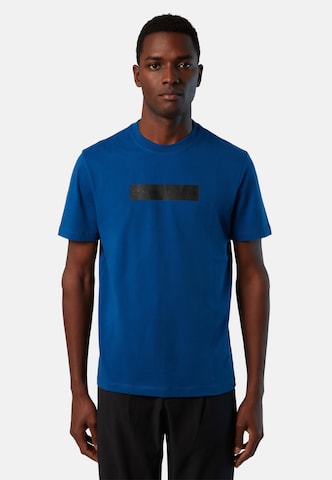North Sails T-Shirt mit reflektierendem Logo in Blau: predná strana