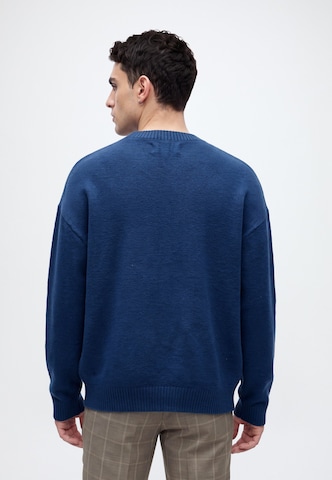 HOLLISTER - Jersey en azul: atrás