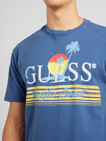 T-Shirt 'PACIFIC COAST' GUESS en bleu