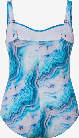 Bustier Maillot de bain Ulla Popken en bleu