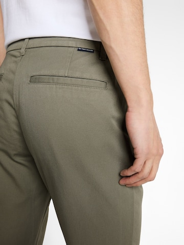 Regular Pantalon chino TOM TAILOR en vert