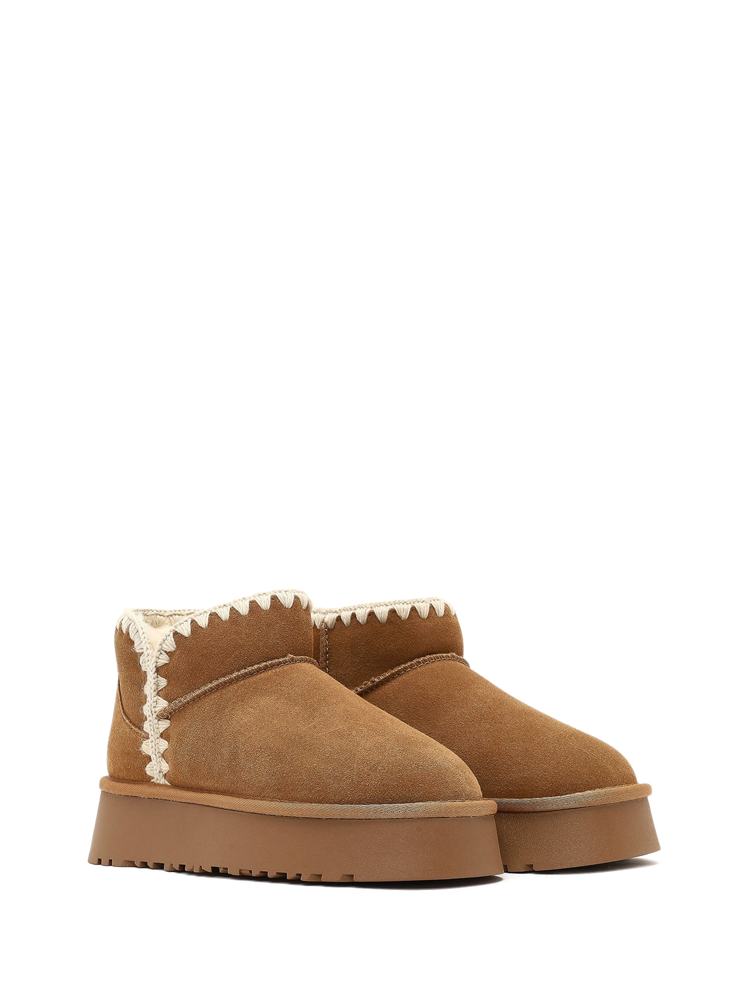 Derimod - Botas de tobillo en beige