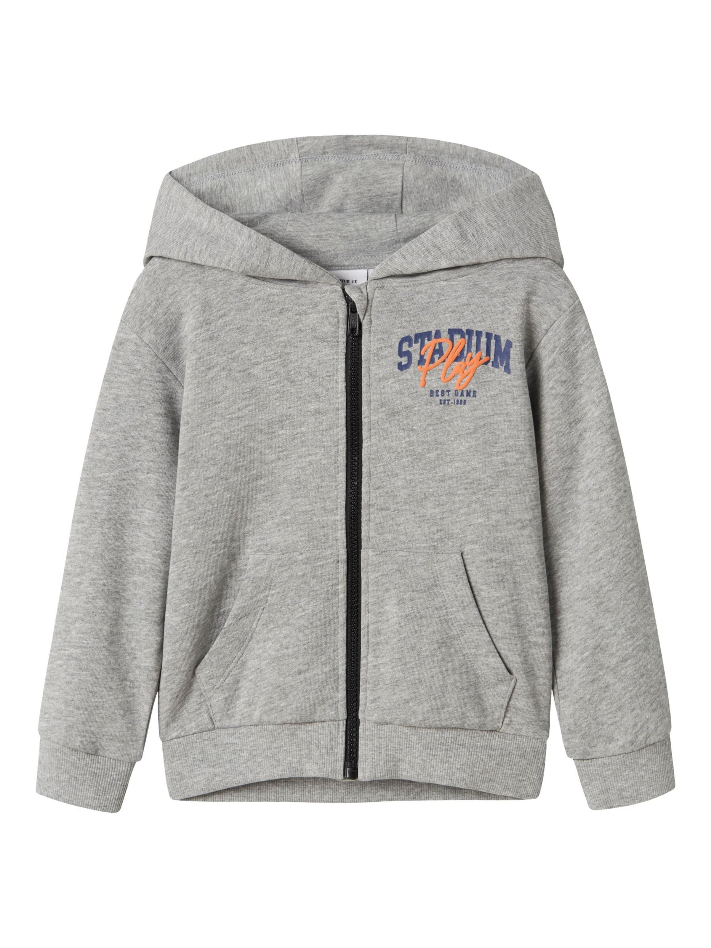 Giacca di felpa di NAME IT in grigio: frontale