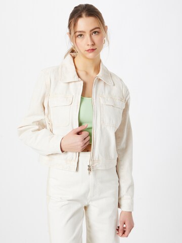 WEEKDAY Демисезонная куртка 'Aria' в Белый: спереди