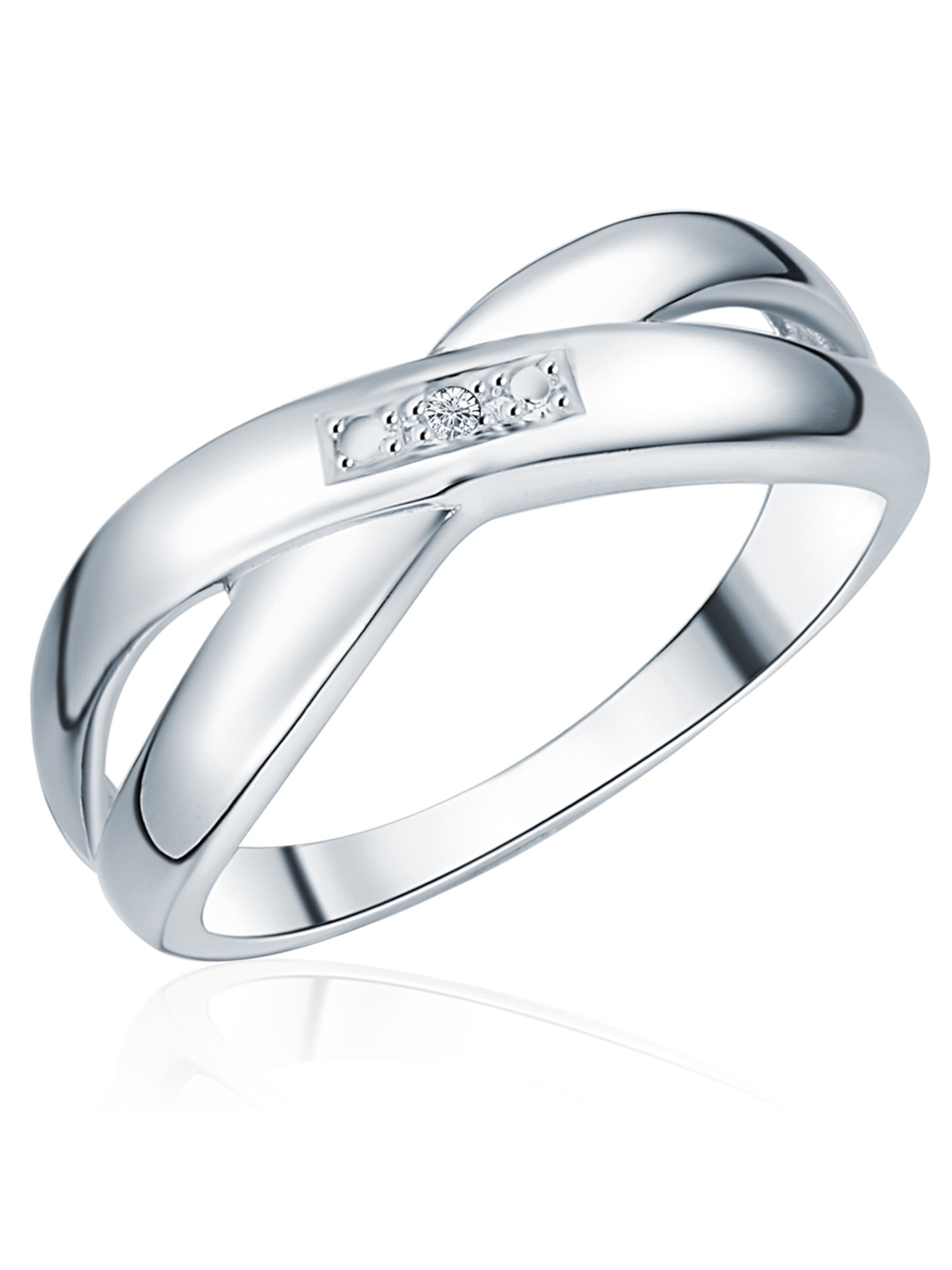 Lulu & Jane Ring in Silber: Vorderseite