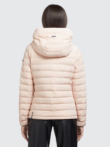 khujo Between-Season Jacket 'Lovina4 Matt' in Pink