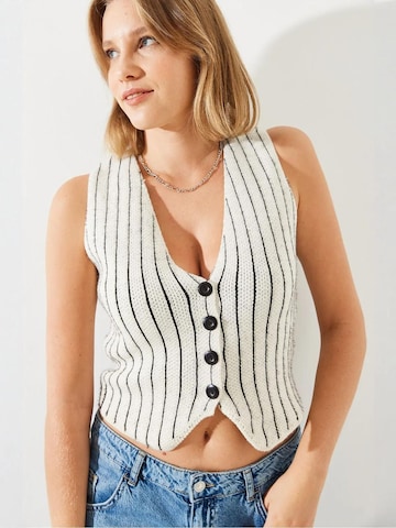 Gilet Bianco Lucci en blanc