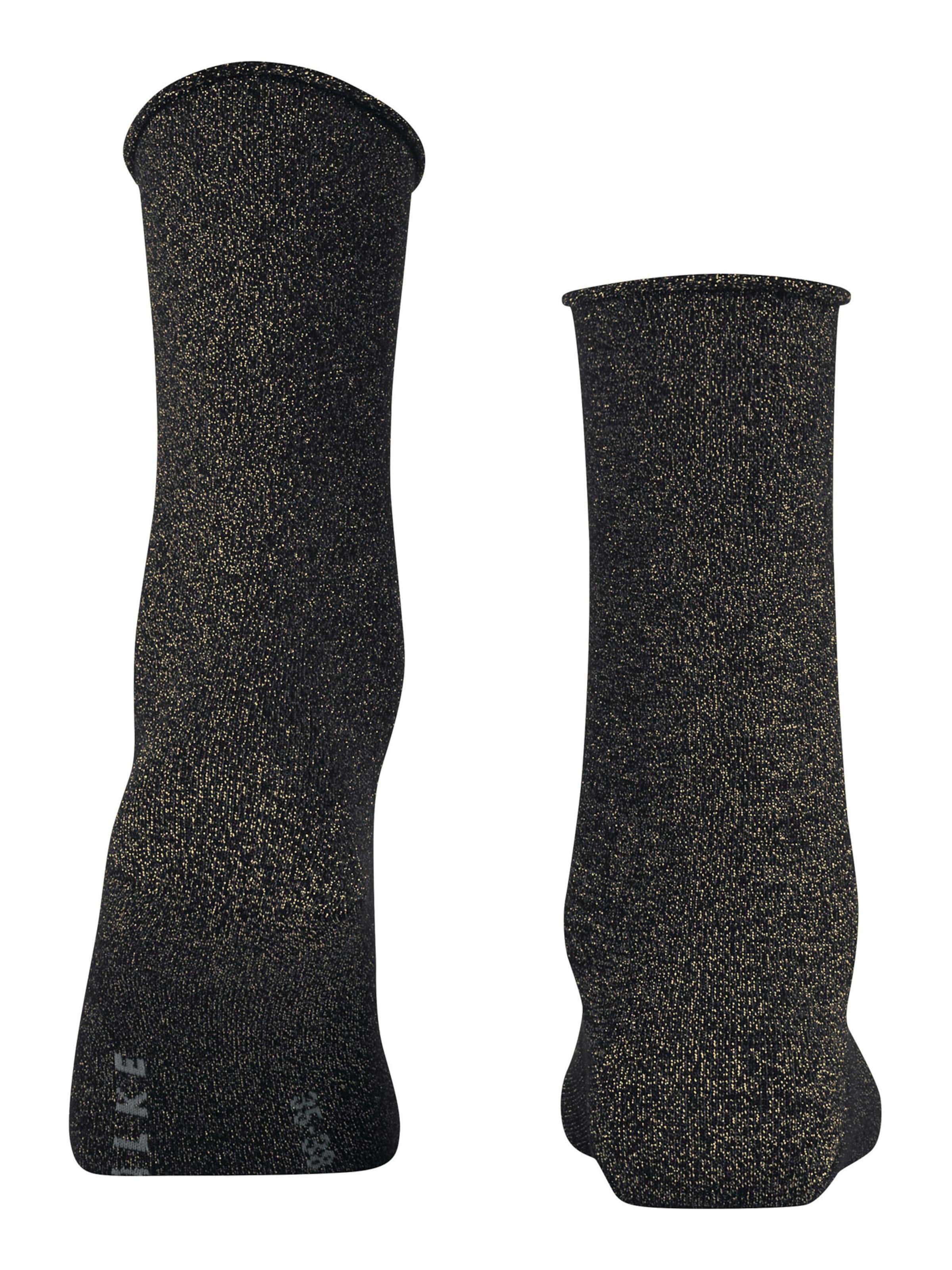 FALKE Socken 'Shiny' in Schwarz
