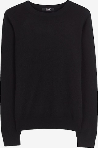 GOBI Cashmere Neulepaita 'Women's Essential Cashmere Crewneck Sweater' värissä musta: etupuoli