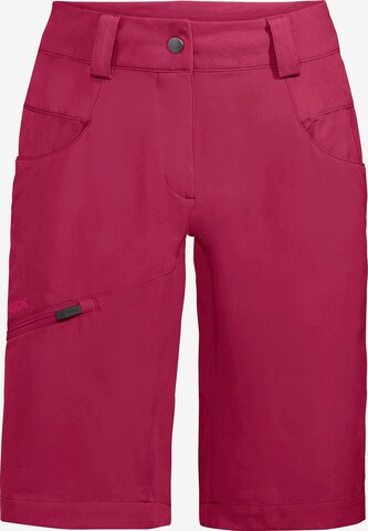 VAUDE Regular Outdoor Pants 'Skarvan' in Red: front