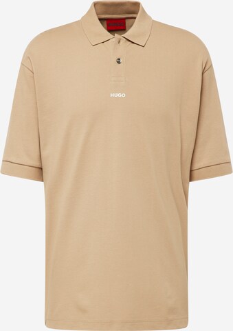 HUGO Shirt 'Dangula' in Bruin: voorkant