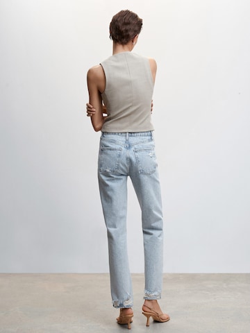 MANGO Дънки Tapered Leg Дънки 'Brooklyn' в синьо