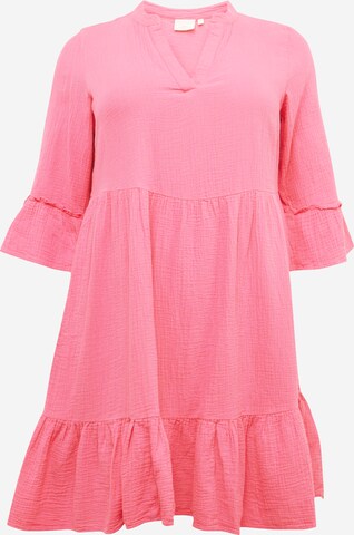 Robe 'Thyra' ONLY Carmakoma en rose : devant