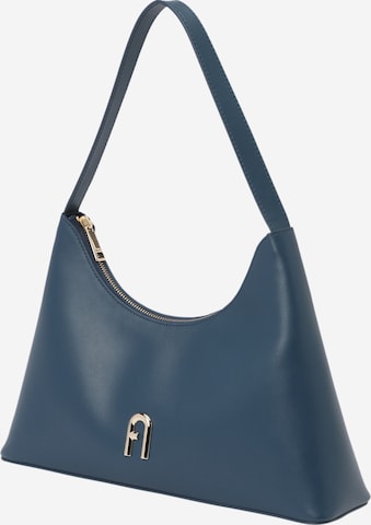 FURLA - Mala de ombro 'DIAMANTE' em azul: frente