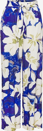 VIVANCE Bikses, krāsa - karaliski zils / niedru / dabīgi balts, Preces skats