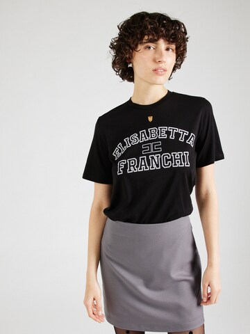 Maglietta di Elisabetta Franchi in nero: frontale