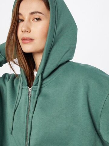 WEEKDAY Zip-Up Hoodie 'Alisa' in Green