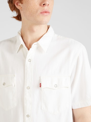 LEVI'S ® - Regular Fit Camisa 'SS Relaxed Fit Western' em bege