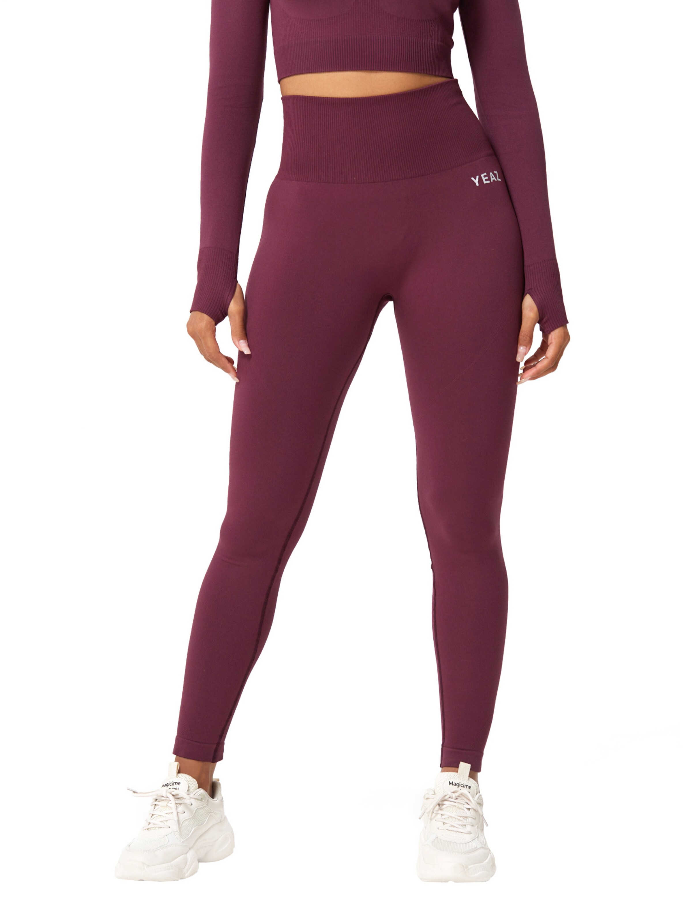 YEAZ Скинни Спортивные штаны 'Legend' в Красный: спереди