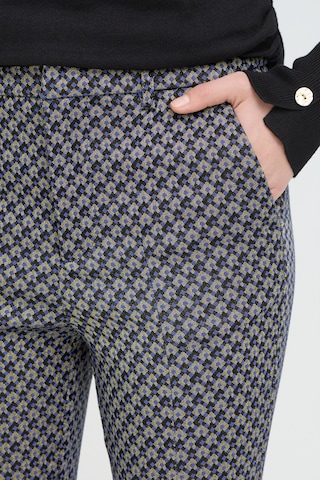 Pulz Skinny Pleated Pants 'PZCally' in Blue