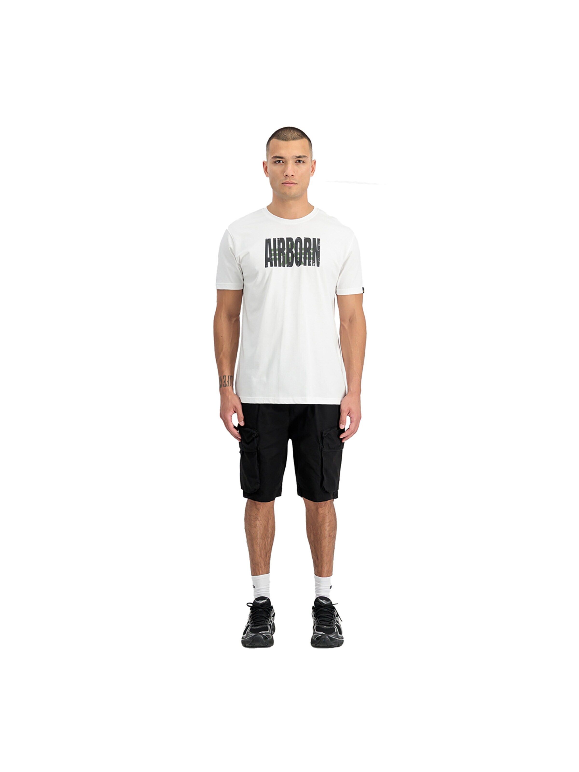 ALPHA INDUSTRIES Regular Hose 'Division'‌‌‌‌‌‌‌‌‌‌ in Schwarz: Vorderseite