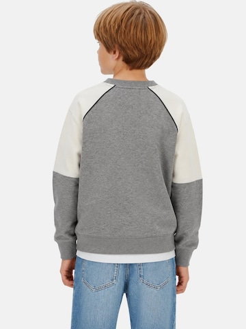 Sweat 'CALVIN KLEIN  JEANS kids COLORBLOCK RELAXED CN FELPA' Calvin Klein Kids en gris