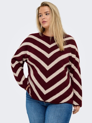 Pull-over 'CAREliza' ONLY Carmakoma en rouge : devant