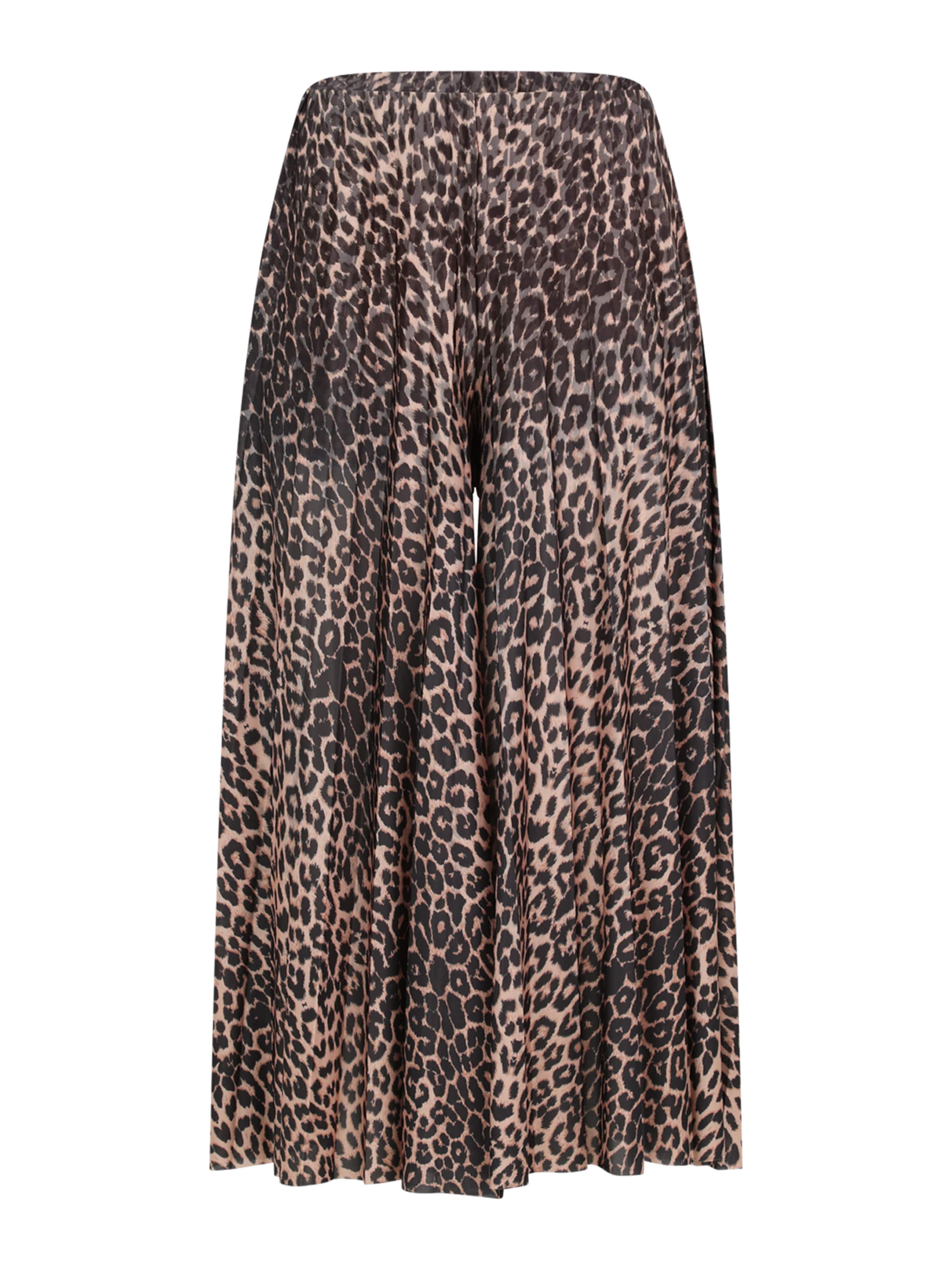 Guido Maria Kretschmer Curvy Zvonové kalhoty Kalhoty 'Samantha' – hnědá: přední strana