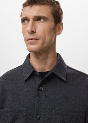 MANGO MAN Regular fit Button Up Shirt 'Alcudia' in Grey