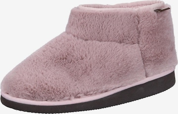 Manitu-Home Slippers in Pink: front