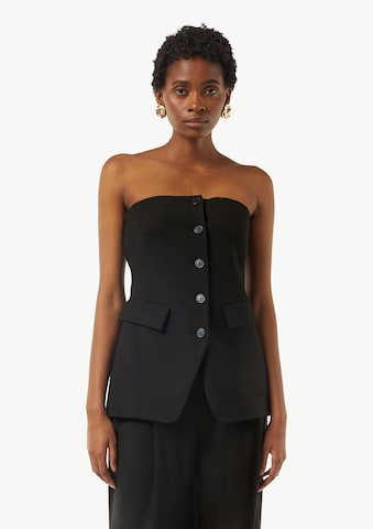 COMMA Top in Zwart: voorkant