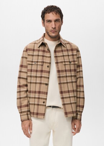 MANGO MAN Between-Season Jacket 'Drum' in Brown: front