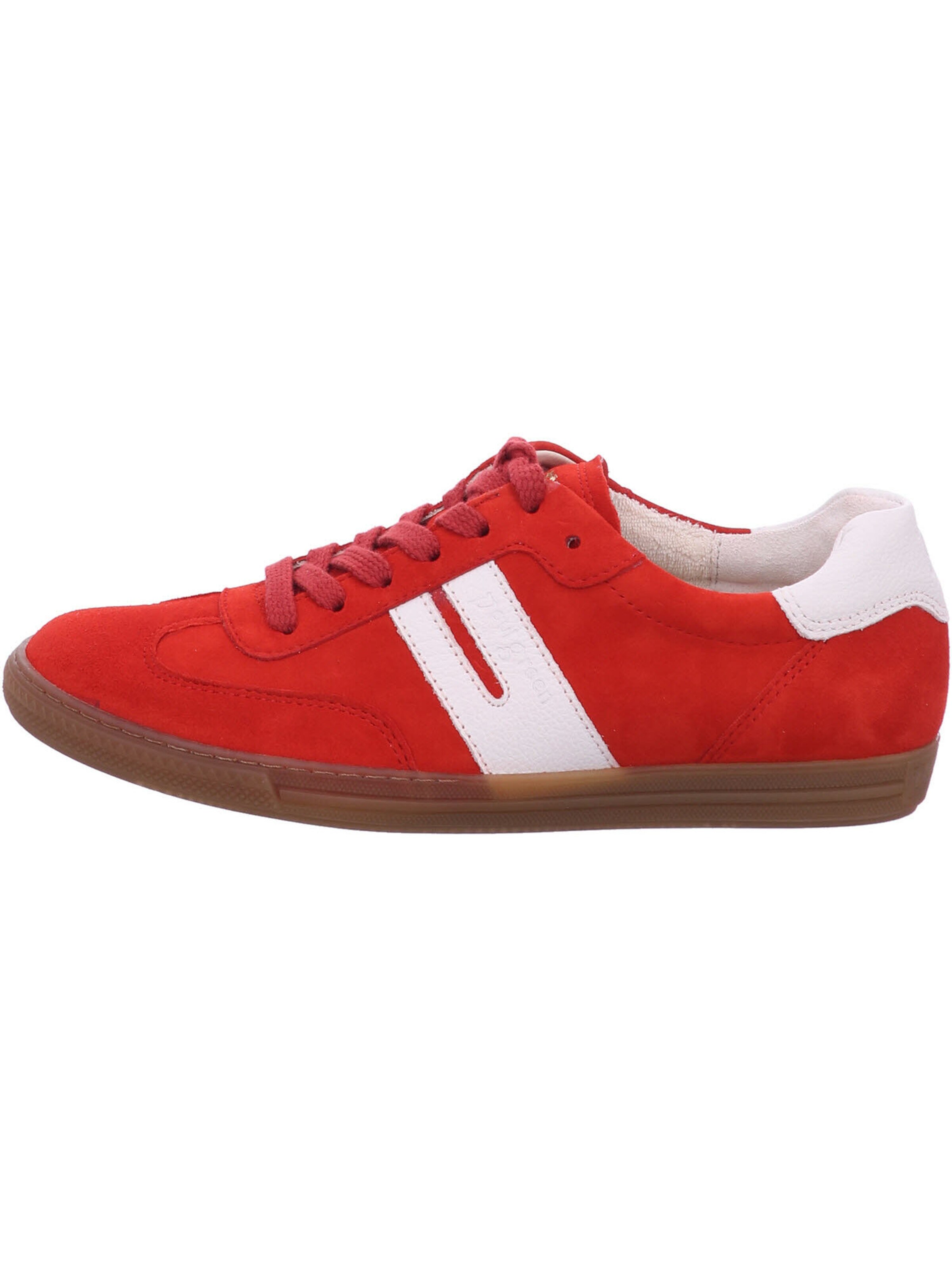 Baskets basses Paul Green en rouge : devant