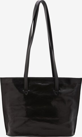Borsa a spalla 'Borsa a Spalla Donna Pelle Vacchetta - Chiusura Zip Made in Italy' di I Fratelli in nero: frontale