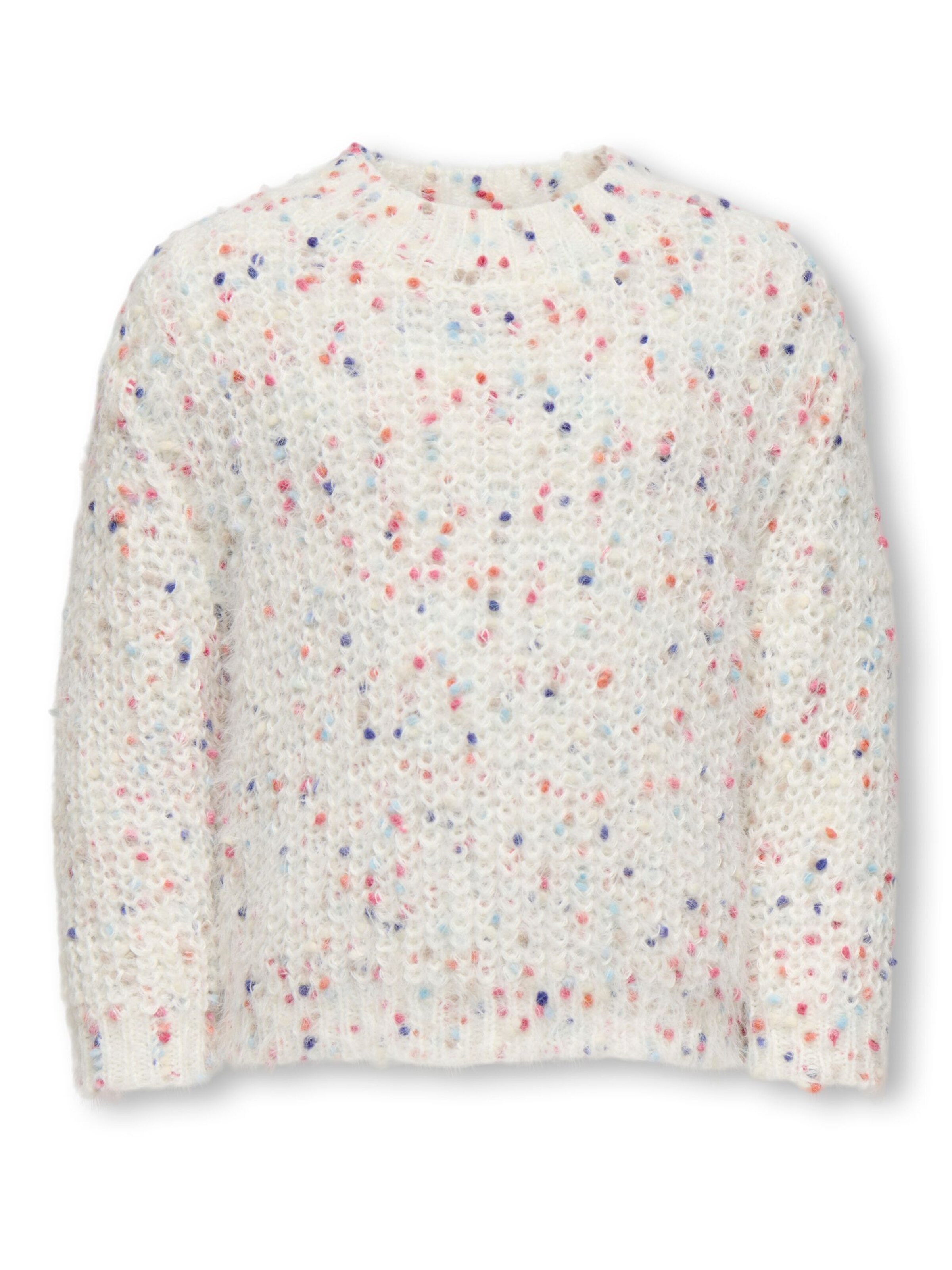ONLY GIRLS Pullover 'KMGLUDI' in Weiß: Vorderseite