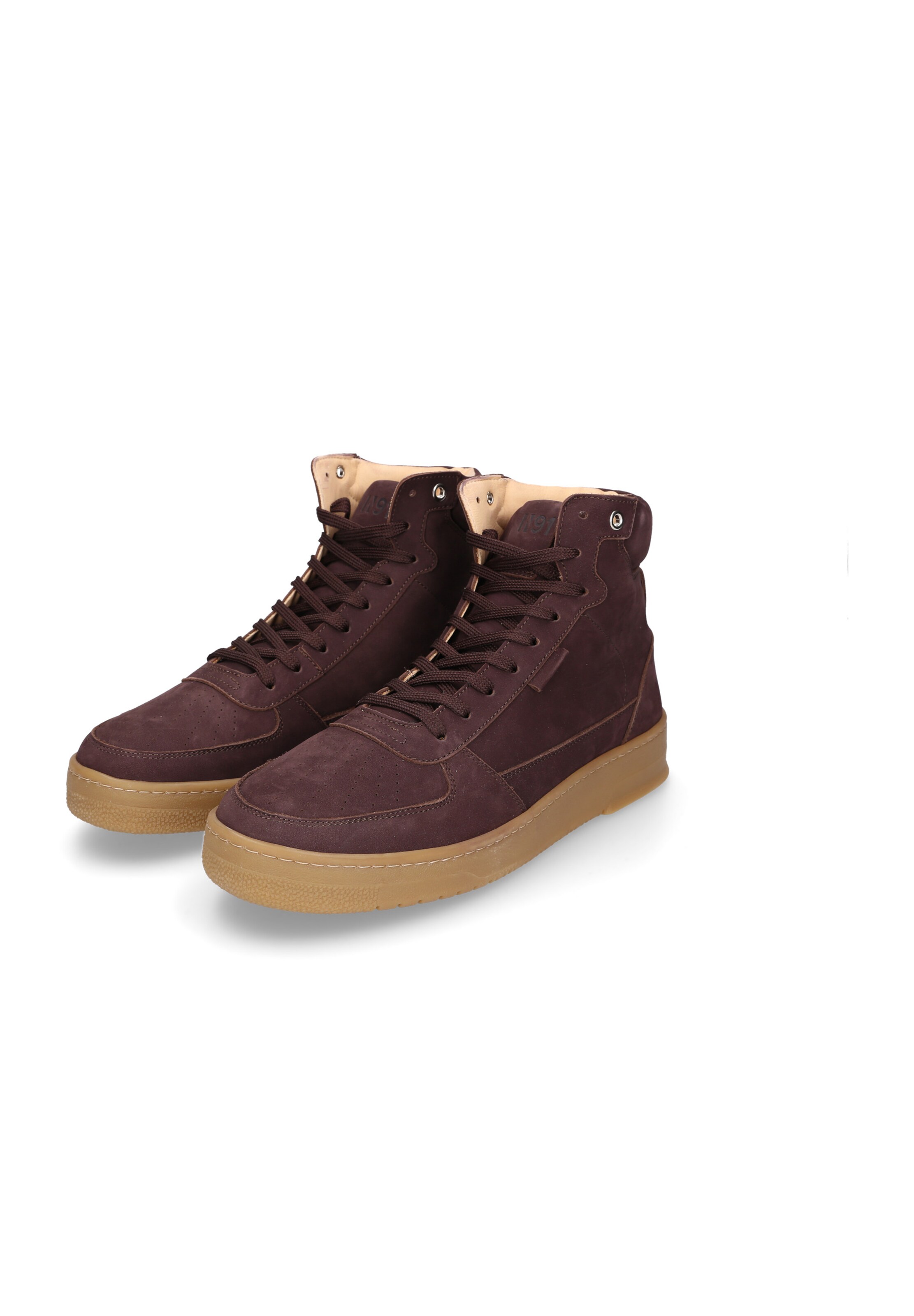 N91 Platform trainers 'Bball Hi M AN' in Brown