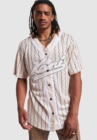 Maglietta di Karl Kani in beige: frontale