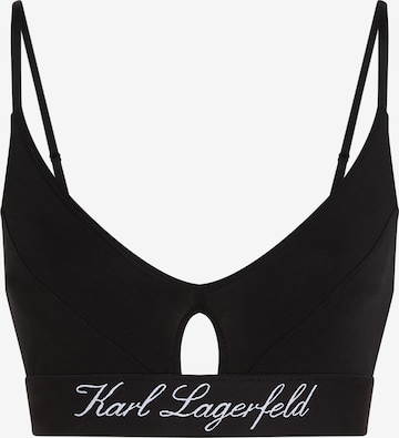 Karl Lagerfeld - Soutien Bustier Soutien 'Hotel' em preto: frente