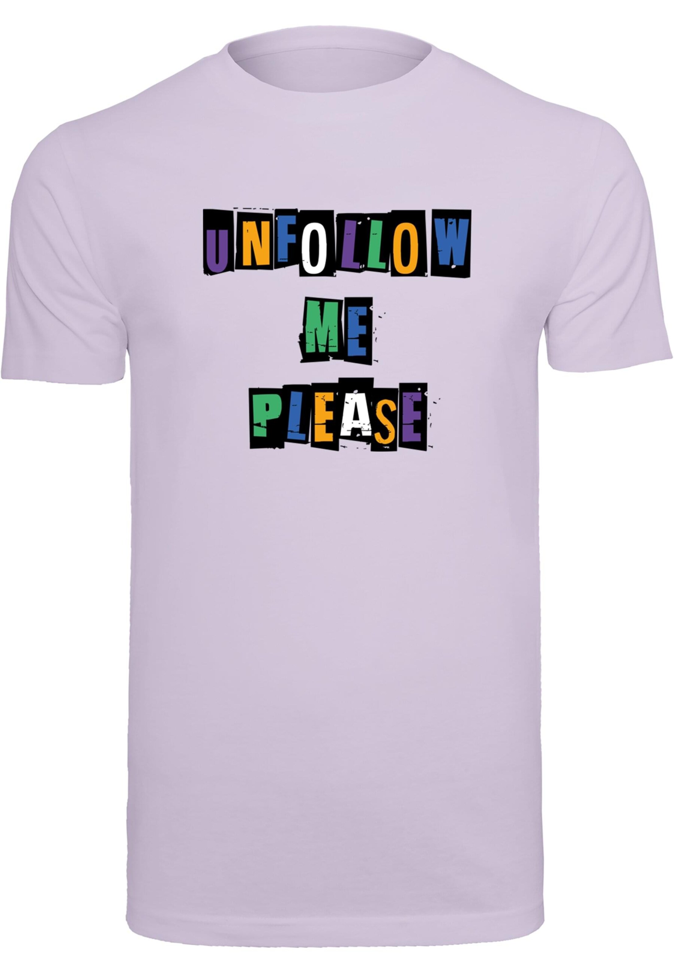 T-Shirt 'Please X' Merchcode en violet : devant
