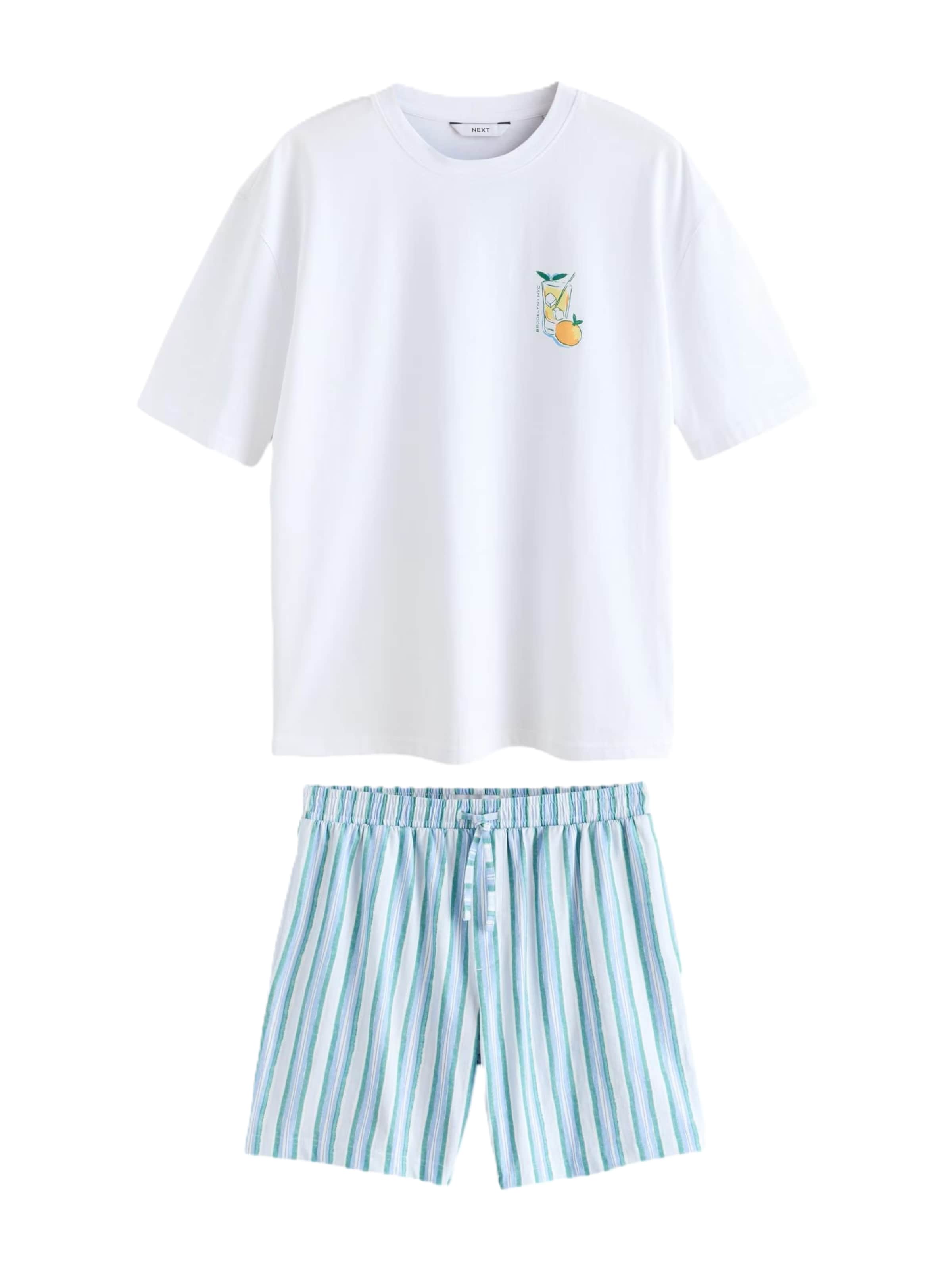 Pyjama court Next en bleu : devant