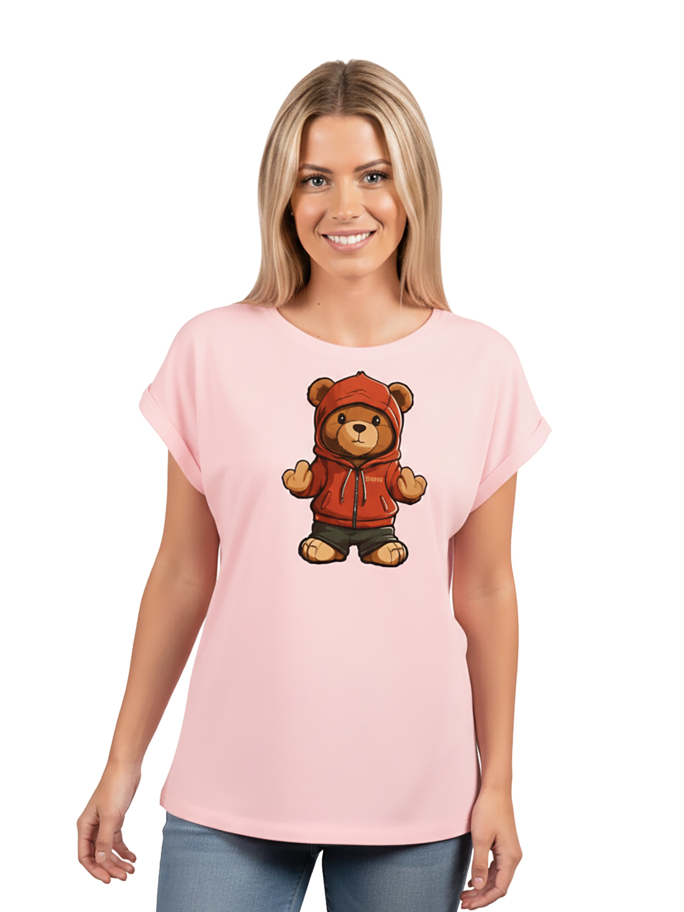 MAKAYA Shirt 'Teddy' in Pink