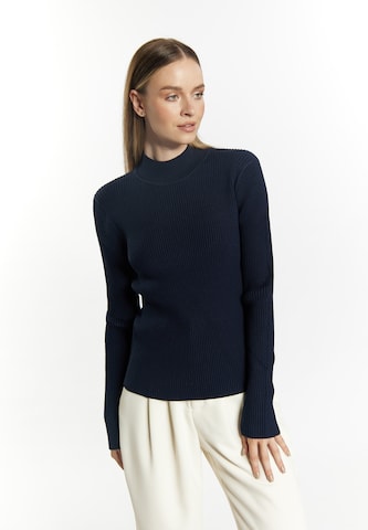 Pull-over DreiMaster Klassik en bleu : devant