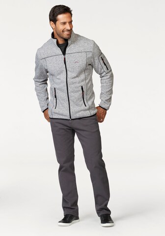 Man's World Fleece Jacket in Grey