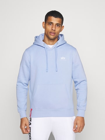 Regular fit Felpa di ALPHA INDUSTRIES in blu: frontale