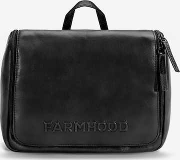 Farmhood Toiletry Bag 'Memphis' in Black: front